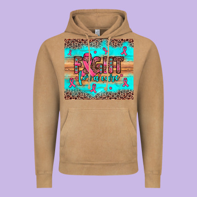 Fight For A Cure Vintage Hoodie Designed By Jahusdesignshop