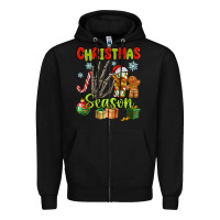 Black christmas season Zipper Hoodie - MaliasSmallBusiness