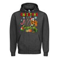 Charcoal Heather christmas season Zipper Hoodie - MaliasSmallBusiness