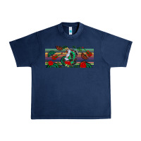 Navy flamenco dancer libbey glass Urban Heavy Tee - BundleAndBundleShop