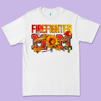 Firefighter Mom Premium Tee Designed By Zillion Design Studio