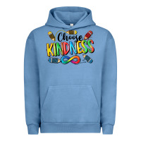 Pigment Pebble Blue Chose Kindness Autism Urban Hoodie - CowGirlArtShop