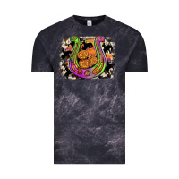 Cloud Black halloween horseshoe Vintage Tee - JahusDesignShop