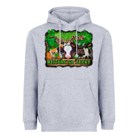 Heather Grey st patricks cows heifers go lucky Heavyweight Hoodie - Jasminsmagicworld