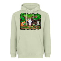 Matcha st patricks cows heifers go lucky Heavyweight Hoodie - Jasminsmagicworld