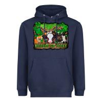 Navy st patricks cows heifers go lucky Heavyweight Hoodie - Jasminsmagicworld
