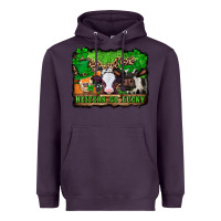 Plum st patricks cows heifers go lucky Heavyweight Hoodie - Jasminsmagicworld