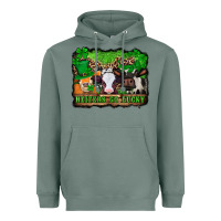 Sage st patricks cows heifers go lucky Heavyweight Hoodie - Jasminsmagicworld
