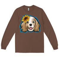 Chestnut cocker spaniel sunflower Long Sleeve Tee - Jasminsmagicworld