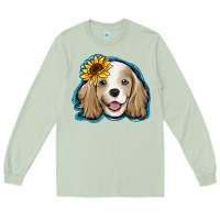 Matcha cocker spaniel sunflower Long Sleeve Tee - Jasminsmagicworld