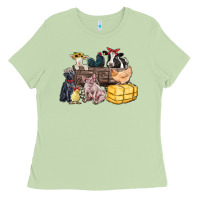Matcha farm animals wagon Ladies Tee - Zillion Design Studio