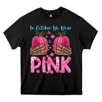 Black in october we wear pink Heavy Core Tee - Zillion Design Studio