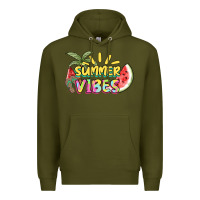 Army Green summer vibes Premium Hoodie - NancyCooperArtShop