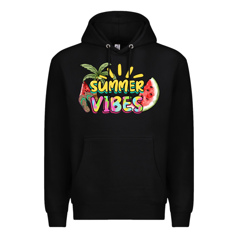 Summer Vibes Premium Hoodie by NancyCooperArtShop | Teevron
