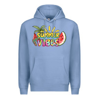 Colony Blue summer vibes Premium Hoodie - NancyCooperArtShop