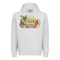 Dove Grey summer vibes Premium Hoodie - NancyCooperArtShop