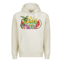 Oatmeal Heather summer vibes Premium Hoodie - NancyCooperArtShop