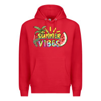 Red summer vibes Premium Hoodie - NancyCooperArtShop