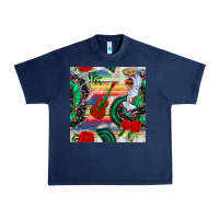 Navy flamenco dancer seamless pattern Urban Heavy Tee - BundleAndBundleShop