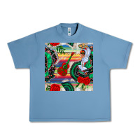 Pebble Blue flamenco dancer seamless pattern Urban Heavy Tee - BundleAndBundleShop
