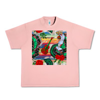 Salmon flamenco dancer seamless pattern Urban Heavy Tee - BundleAndBundleShop