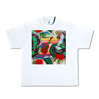 White flamenco dancer seamless pattern Urban Heavy Tee - BundleAndBundleShop