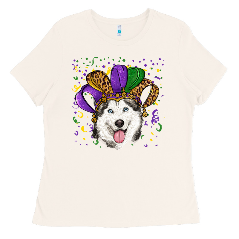 Mardi Gras Hat Husky Ladies Tee by RanaPortraitStore | Teevron