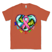 Copper heart earth and cancer ribbon Classic Tee - AdoDesignShop