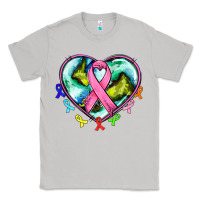 Moon Dust heart earth and cancer ribbon Classic Tee - AdoDesignShop
