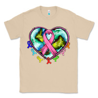 Mushroom heart earth and cancer ribbon Classic Tee - AdoDesignShop
