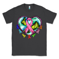 Smoke heart earth and cancer ribbon Classic Tee - AdoDesignShop