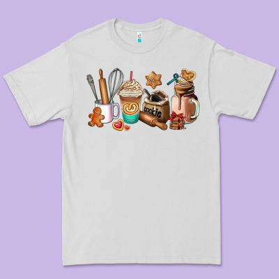 Cookie Coffee Cup Premium Tee Designed By Adodesignshop