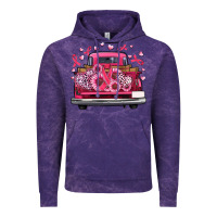 Cloud Purple breast cancer farm truck Vintage Hoodie - Artiststas