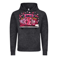 Vintage Black breast cancer farm truck Vintage Hoodie - Artiststas