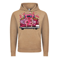 Vintage Coffee breast cancer farm truck Vintage Hoodie - Artiststas