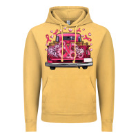 Breast Cancer Farm Truck Vintage Hoodie | Teevron