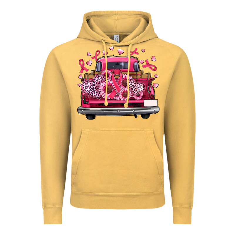 Breast Cancer Farm Truck Vintage Hoodie by Artiststas | Teevron