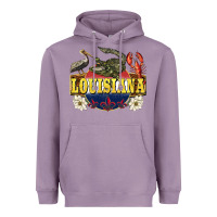 Lavender louisiana state Heavyweight Hoodie - BarkalooDesign