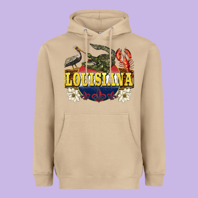 Louisiana State Heavyweight Hoodie Designed By Barkaloodesign