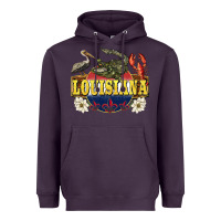 Plum louisiana state Heavyweight Hoodie - BarkalooDesign