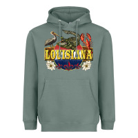 Sage louisiana state Heavyweight Hoodie - BarkalooDesign