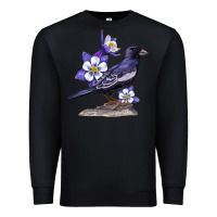 Black Colorado Lark Mountain Bunting Bird Premium Sweatshirt - Bettercallsaul