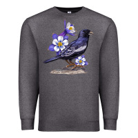 Charcoal Heather Colorado Lark Mountain Bunting Bird Premium Sweatshirt - Bettercallsaul