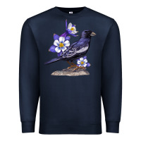 Navy Colorado Lark Mountain Bunting Bird Premium Sweatshirt - Bettercallsaul