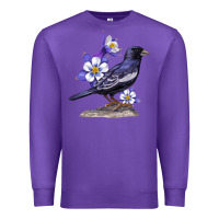 Purple Colorado Lark Mountain Bunting Bird Premium Sweatshirt - Bettercallsaul