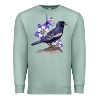 Seafoam Colorado Lark Mountain Bunting Bird Premium Sweatshirt - Bettercallsaul