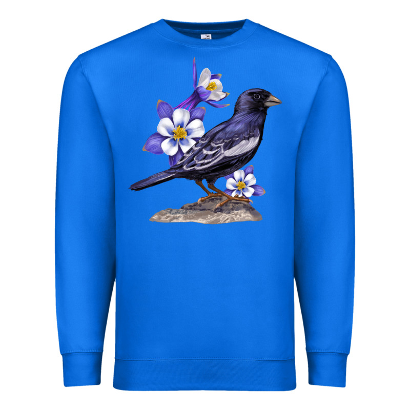 Colorado Lark Mountain Bunting Bird Premium Sweatshirt by Bettercallsaul | Teevron