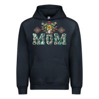 Navy Mom with Cow skull Mother's Day Urban Hoodie - CowGirlArtShop