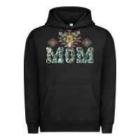 Pigment Black Mom with Cow skull Mother's Day Urban Hoodie - CowGirlArtShop