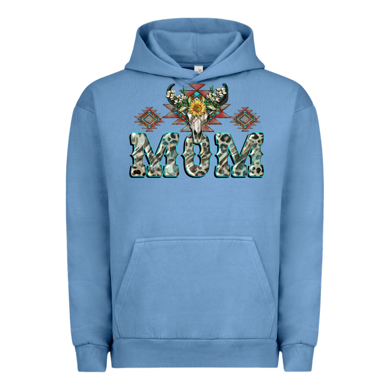 Mom With Cow Skull Mother's Day Urban Hoodie by CowGirlArtShop | Teevron